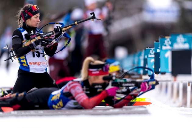 241117 Anna Magnusson of Sweden competes in the women s 7,5km sprint during the Swedish Premiere in biathlon on November 17, 2024 in Idre Photo Sara Damne BILDBYRAN kod SD MT0697 skidskytte biathlon skiskyting sverigepremiären sverigepremiär swedish premiere sverige bbeng  Copyright: SARAxDAMNE BB241117SD030