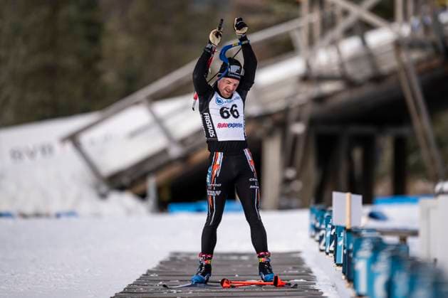 241117 Jesper Nelin of Sweden competes in the men s 10km sprint during the Swedish Premiere in biathlon on November 17, 2024 in Idre Photo Maxim ThorÃ BILDBYRAN code MT MT0696 biathlon biathlon sverigepremiären sverigepremiär swedish premiere sverige bbeng  Copyright: MAXIMxTHORE BB241117MT069