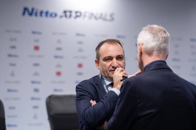 Lo Russo and Zangrillo attendÕs ATP, Tennis Herren Finals closing press conference, PK, Pressekonferenz at the Inalpi Arena in Turin, Italy - - Saturday, November 16, 2024.  Copyright: xMarcoxAlpozzi LaPressex