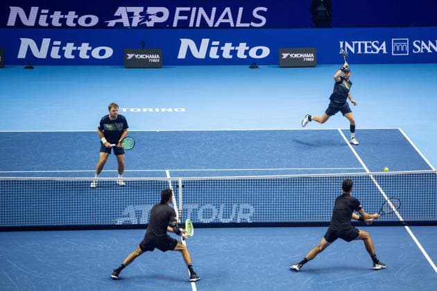 Tennis, ATP Finals in Turin, doubles final, Krawietz Pütz - Arevalo Pavic