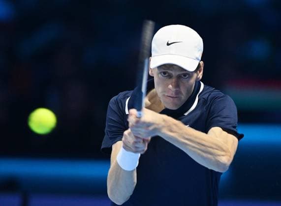 November 17, 2024, Turin: Jannik sinner of Italy plays the match against Taylor Fritz of USA during the final match men s single of Nitto ATP, Tennis Herren Finals in Turin, Italy, 17 November 2024 ..The ATP men s double world number 1 is preparing for the ATP Finals that will run from 10-17 November in Turin ANSA ALESSANDRO DI MARCO NITTO ATP FINALS TORINO 2024  - ZUMAa110 20241117_zaf_a110_038 Copyright: xAlessandroxDixMarcox