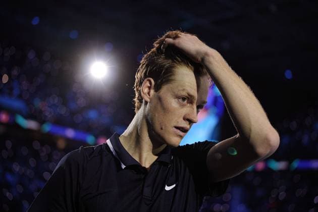 Italy s Jannik Sinner celebrates after winning the singles final tennis match of the ATP, Tennis Herren World Tour Finals against United States Taylor Fritz at the Inalpi Arena in Turin, Italy - - Sunday, November 17, 2024.  Copyright: xMarcoxAlpozzi LaPressex