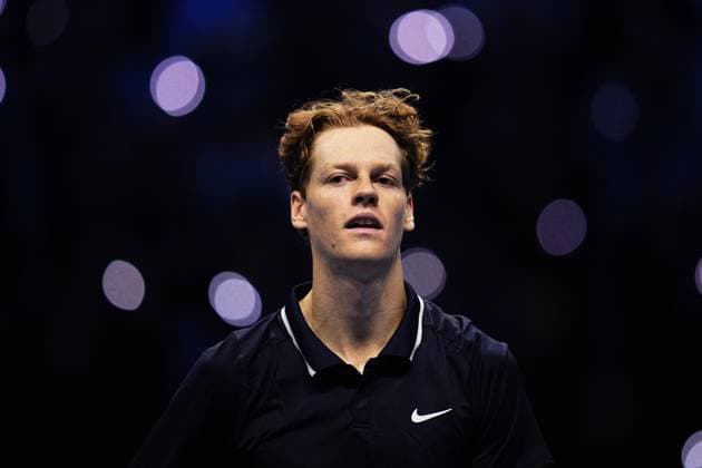 Italy s Jannik Sinner celebrates after winning the singles final tennis match of the ATP, Tennis Herren World Tour Finals against United States Taylor Fritz at the Inalpi Arena in Turin, Italy - - Sunday, November 17, 2024.  Copyright: xMarcoxAlpozzi LaPressex
