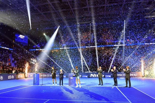 Foto IPP Massimo Rana Torino 17-11-2024 Tennis ATP, Tennis Herren Finals 2024 nella foto jannik sinner vincitore Italy Photo Press - World Copyright italy  Copyright: xR4924_italyphotopressx