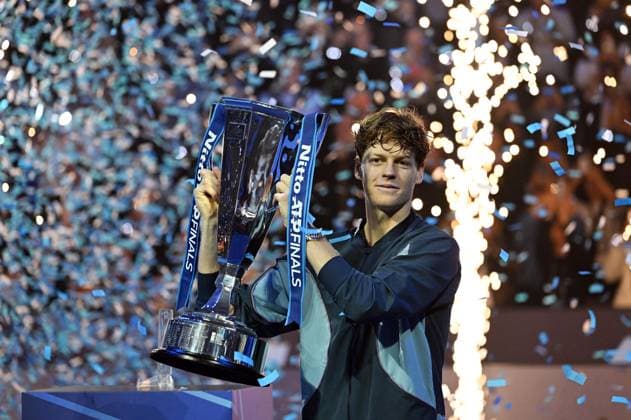 Foto IPP Massimo Rana Torino 17-11-2024 Tennis ATP, Tennis Herren Finals 2024 nella foto jannik sinner vincitore Italy Photo Press - World Copyright italy  Copyright: xR4924_italyphotopressx