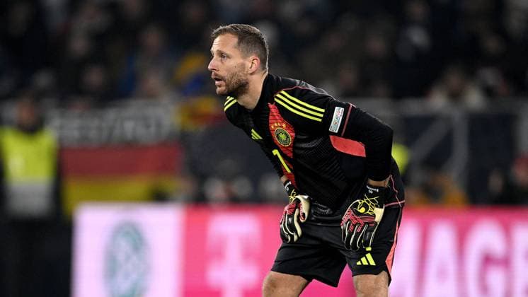 FOOTBALL UEFA Nations League in Freiburg Germany Bosnia and Herzegovina 16 11 2024 Goalkeeper Oliver Baumann Germany