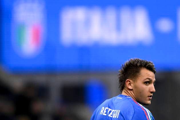 Mateo Retegui of Italy looks during the UEFA Nations League football match between Italy and France at San Siro stadium in Milano (Italy), November 17, 2024. AndreaxStaccioli