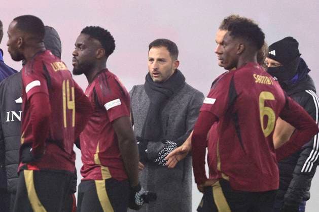 Sport Bilder des Tages Israel v Belgium - UEFA Nations League 17 11 2024 BUDAPEST, HUNGARY - NOVEMBER 17 : Tedesco Domenico head coach of Belgium during the UEFA Nations League tournament League A Phase Group A2 match between Israel and Belgium on November 17, 2024 in Budapest, Hungary, 17 11 2024 Budapest Hungary  Copyright: xTomasxSiskx