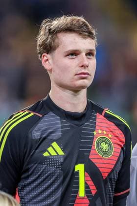 15 11 2024, Football, U21 international match Germany Denmark, Tivoli Stadium Aachen, Season 2024 2025 Goalkeeper Jonas Urbig U21 GER 1 North Rhine-Westphalia Germany