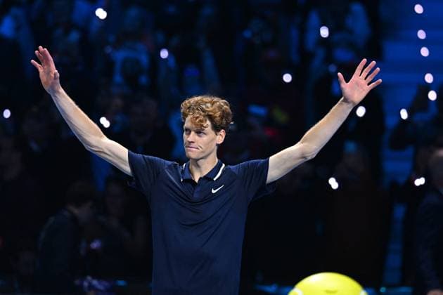 Nitto ATP, Tennis Herren Finals - Jannik Sinner Wins Title Jannik Sinner (ITA) wins his first Nitto ATP Finals at the 2024 Nitto ATP Finals in Turin, Italy on November 17, 2024. Photo by Corinne Dubreuil ABACAPRESS.COM Turin Italy  Copyright: xDubreuilxCorinne ABACAx