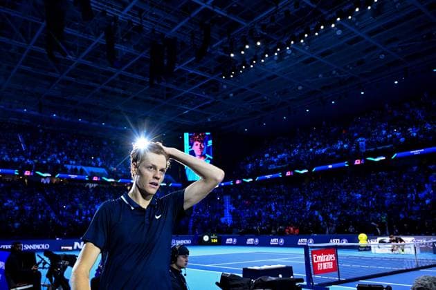 Nitto ATP, Tennis Herren Finals - Jannik Sinner Wins Title Jannik Sinner (ITA) wins his first Nitto ATP Finals at the 2024 Nitto ATP Finals in Turin, Italy on November 17, 2024. Photo by Corinne Dubreuil ABACAPRESS.COM Turin Italy  Copyright: xDubreuilxCorinne ABACAx
