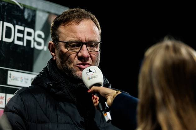Google Pixel Womens Bundesliga, 1 FC Köln SV Werder Bremen 18 11 2024 Thomas Horsch Coach SV Werder Bremen in an interview Google Pixel Womens Bundesliga, 1 FC Köln SV Werder Bremen, Cologne, Franz Kremer Stadium on 18 11 2024 Copyright: xBEAUTIFULxSPORTS Wunderlx