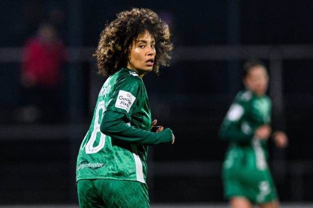 COLOGNE, GERMANY - 18 NOVEMBER, 2024: Amira Arfaoui, The match of Women Bundesliga 1.FC Koeln vs SV Werder Bremen at Franz Kremer Stadium  Copyright: xVITALIIxKLIUIEVx