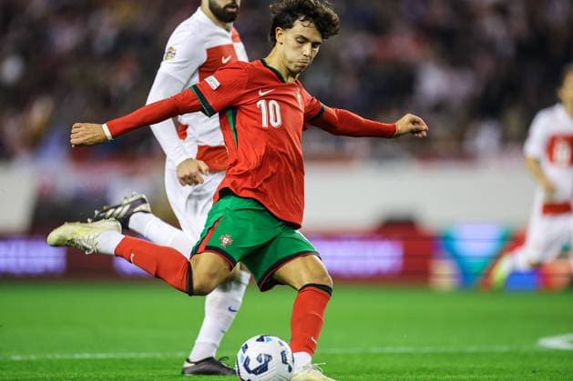 Croatia v Portugal - UEFA Nations League 2024 25 League A Group A1 SPLIT, CROATIA - NOVEMBER 18: Joao Felix of Portugal in action during the UEFA Nations League 2024 25 League A Group A1 match between Croatia and Portugal at Poljud Stadium on November 18, 2024 in Split, Croatia.  LukaxStanzl PIXSELL