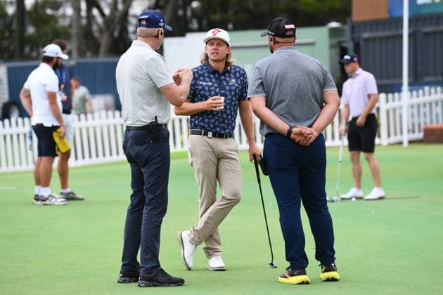 Golf, Australian PGA Championship in Brisbane, training and press conference