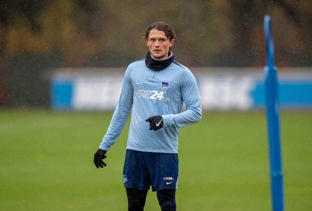 Soccer, Men, Season 2024 25, 2 Bundesliga, Hertha BSC, Training, Fabian Reese Hertha BSC , 19 11 2024, Copyright: xSebastianxRäppold MatthiasxKochx