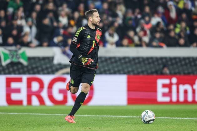 Sport, Football, UEFA Nations League Season 2024 2025 Group A3 5 Matchday Germany Bosnia and Herzegovina 16 11 2024, Europa Park Stadion Oliver Baumann Germany, 1 Freiburg im Breisgau Europa Park Stadion Baden Württemberg Germany