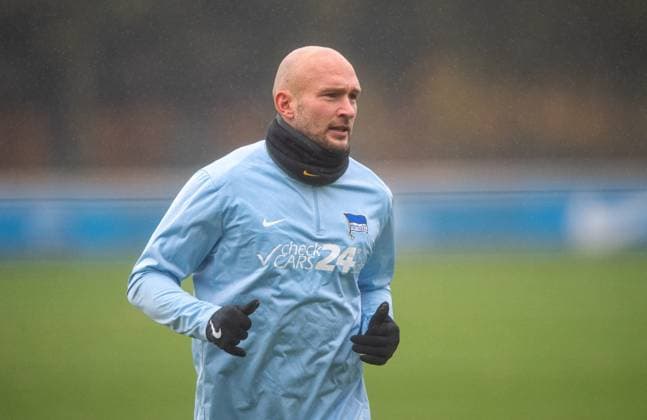 Soccer, Men, Season 2024 25, 2 Bundesliga, Hertha BSC, Training, Toni Leistner Hertha BSC , 19 11 2024, Copyright: xSebastianxRäppold MatthiasxKochx
