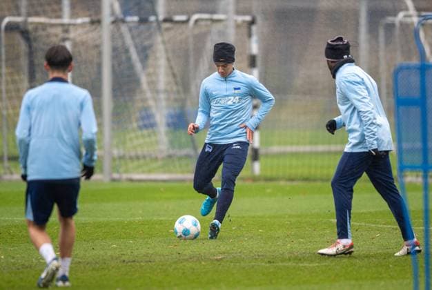 Football, Men, Season 2024 25, 2 Bundesliga, Hertha BSC, Training, f l Sebastian Weiland Hertha BSC , Ibrahim Maza Hertha BSC , Deyovaisio Zeefuik Hertha BSC , 19 11 2024, Copyright: xSebastianxRäppold MatthiasxKochx