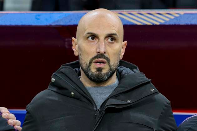 France, Valenciennes, 19 11 2024, Stade du Hainaut, France U21 v Germany U21 International Friendly, Coach Antonio Di Salvo Germany looks on Valenciennes Stade du Hainaut France eu-images-700