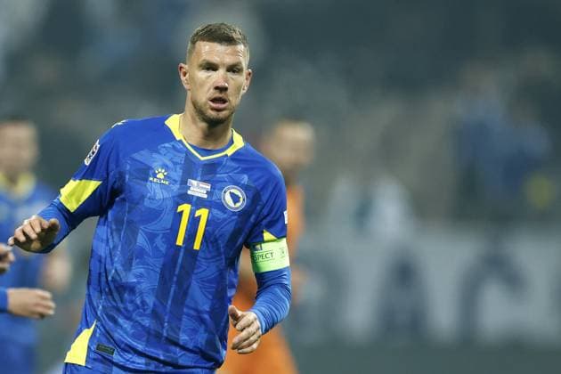 ZENICA - Edin Dzeko of Bosnia and Herzegovina during the UEFA Nations League match between Bosnia and Herzegovina and the Netherlands at Stadium Bilino Polje on Nov. 19, 2024 in Zenica, Bosnia and Herzegovina. ANP ROBIN VAN LONKHUIJSEN UEFA Nations League 2024 25 League A Group A3 2024 25 xVIxANPxSportx xxANPxIVx 513842097 originalFilename: 513842097.jpg