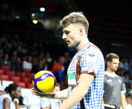Eric BURGGRAEF Herrsching , He Volleyballl, CEV Challenge Cup, 2024 25, WWK Volleys Herrsching vs Cisnere Alter Tenerife, 19 11 24, BMW Park Muenchen, Copyright: WolfgangxFehrmann