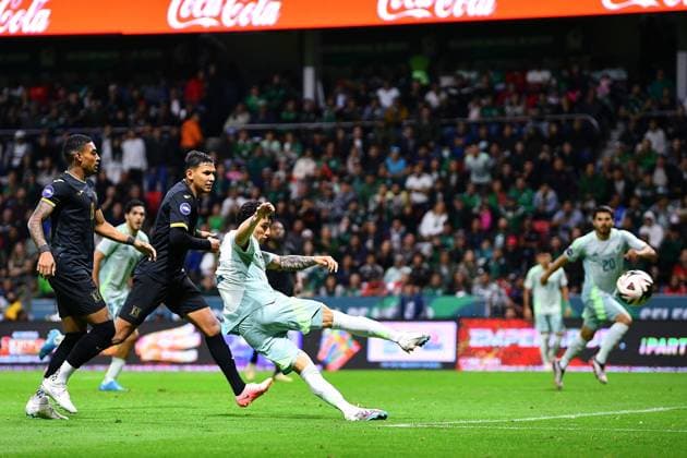 RECORD DATE NOT STATED IV CONCACAF NATIONS LEAGUE 2024-2025 Mexico vs Honduras Jorge Sanchez scores his goal 3-0 of Mexico during the Quarterfinals second leg match between Mexican national team, Nationalteam (Mexico) and Honduras as part of the Concacaf Nations League 2024-2025 at Nemesio Diez Stadium on November 19, 2024 in Toluca, Estado de Mexico, Mexico. TOLUCA ESTADO DE MEXICO MEICO  Copyright: xAdrianxMaciasx 20241119223149_CNL_CFV_MEX_HON_SANCHEZ275