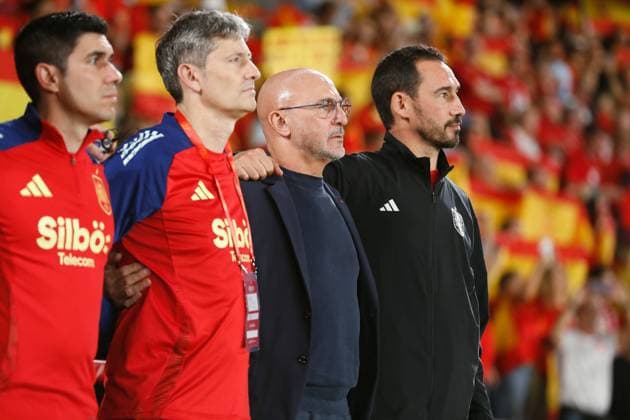 Luis de la Fuente (ESP), NOVEMBER 18, 2024 - Football Soccer : UEFA Nations League League phase Group A4 match between Spain 3-2 Switzerland at the Estadio Heliodoro Rodriguez Lopez in Santa Cruz de Tenerife, Spain. Noxthirdxpartyxsales  (273881728)