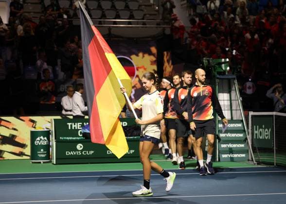 Team Germany, Opening Ceremony, Davis Cup Final 2024, Palacio de Deportes JosÃ Copyright: xJuergenxHasenkopfx
