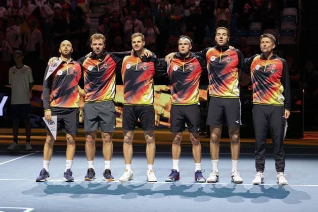 Team Germany, Opening Ceremony, Davis Cup Final 2024, Palacio de Deportes JosÃ Copyright: xJuergenxHasenkopfx