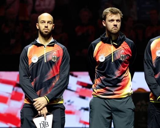 Team Germany,L R Tim Puetz,Kevin Krawietz, Opening Ceremony, Davis Cup Final 2024, Palacio de Deportes JosŽ Mara Martn Carpena, Malaga, Spain Copyright: xJuergenxHasenkopfx