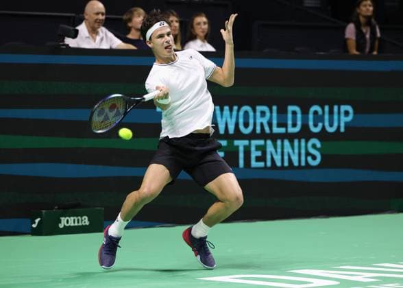 Daniel Altmaier GER , Davis Cup Final 2024, Palacio de Deportes JosÃ Copyright: xJuergenxHasenkopfx