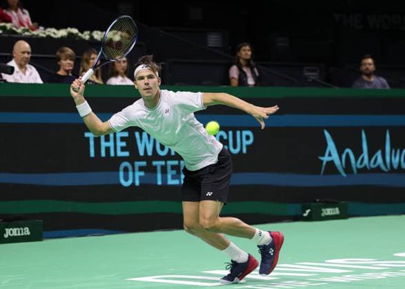Daniel Altmaier GER , Davis Cup Final 2024, Palacio de Deportes JosÃ Copyright: xJuergenxHasenkopfx