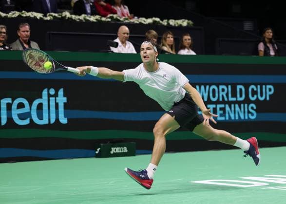 Daniel Altmaier GER , Davis Cup Final 2024, Palacio de Deportes JosÃ Copyright: xJuergenxHasenkopfx