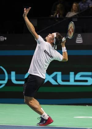 Daniel Altmaier GER , Davis Cup Final 2024, Palacio de Deportes JosÃ Copyright: xJuergenxHasenkopfx