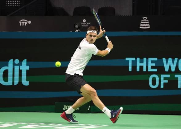 Daniel Altmaier GER , Davis Cup Final 2024, Palacio de Deportes JosÃ Copyright: xJuergenxHasenkopfx