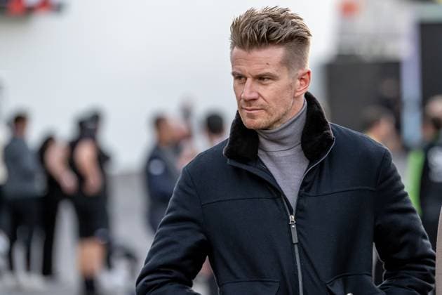 LAS VEGAS, UNITED STATES: Nico Hulkenberg, racing for the Haas F1 team during the 2024 Formula 1 Las Vegas Grand Prix at the Las Vegas Street Circuit in Las Vegas, United States