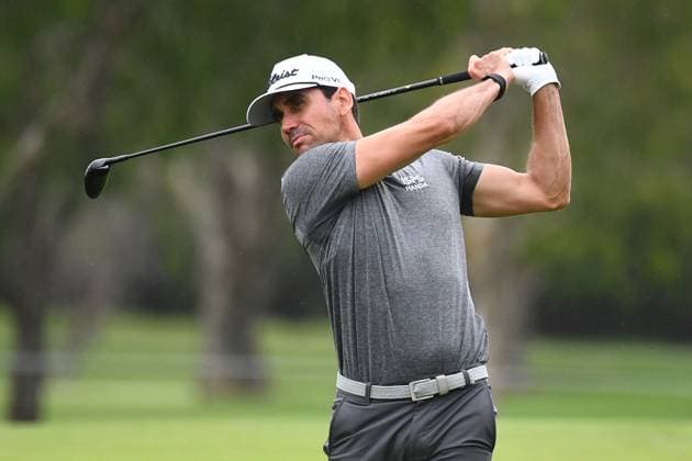GOLF AUSTRALIAN PGA, Golf Herren Rafa Cabrera-Bello of Spain plays a shot during the Australian PGA Championship at Royal Queensland Golf Club in Brisbane, Thursday, November 21, 2024. ( NO ARCHIVING, EDITORIAL USE ONLY, NO USE IN BOOKS WITHOUT CONSENT BRISBANE QUEENSLAND AUSTRALIA  Copyright: xJONOxSEARLEx 20241121181206562323