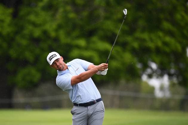 GOLF AUSTRALIAN PGA, Golf Herren Victor Perez of France plays a shot during the Australian PGA Championship at Royal Queensland Golf Club in Brisbane, Thursday, November 21, 2024. ( NO ARCHIVING, EDITORIAL USE ONLY, NO USE IN BOOKS WITHOUT CONSENT BRISBANE QUEENSLAND AUSTRALIA  Copyright: xJONOxSEARLEx 20241121188465504941