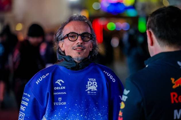 Formula 1 GP Las Vegas USA Thursday, 21 11 2024 Laurent Mekies, Team Principal Visa Cash App RB Formula One Team Formula 1 GP Las Vegas USA Thursday, 21 11 2024 Copyright: xBEAUTIFULxSPORTS Erlhofx
