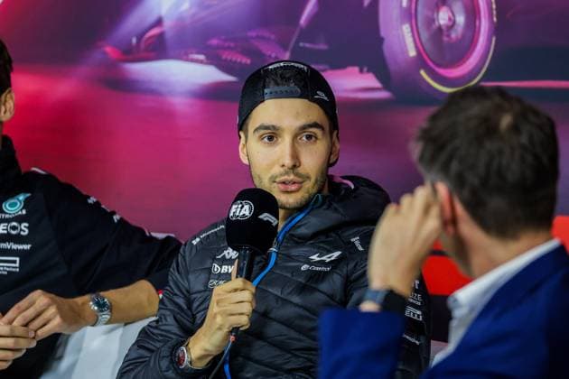 Formula 1 GP Las Vegas USA Thursday, 21 11 2024 Esteban Ocon 31, BWT Alpine F1 Team at the press conference Formula 1 GP Las Vegas USA Thursday, 21 11 2024 Copyright: xBEAUTIFULxSPORTS Erlhofx
