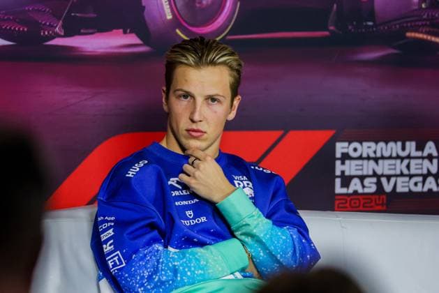 Formula 1 GP Las Vegas USA Thursday, 21 11 2024 Liam Lawson, 30, Visa Cash App RB Formula One Team at the press conference Formula 1 GP Las Vegas USA Thursday, 21 11 2024 Copyright: xBEAUTIFULxSPORTS Erlhofx