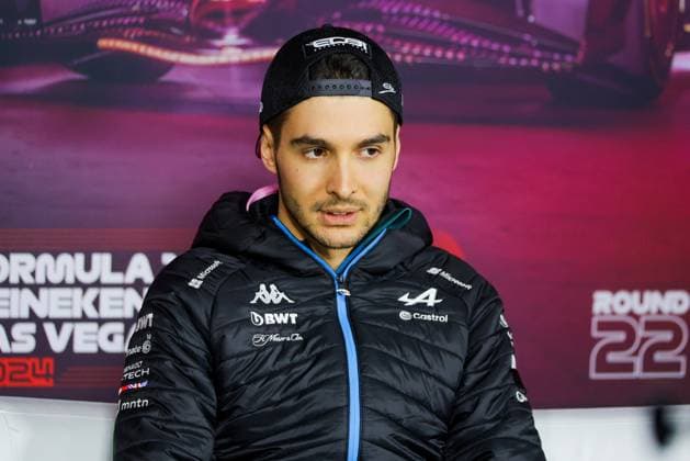 Formula 1 GP Las Vegas USA Thursday, 21 11 2024 Esteban Ocon 31, BWT Alpine F1 Team at the press conference Formula 1 GP Las Vegas USA Thursday, 21 11 2024 Copyright: xBEAUTIFULxSPORTS Erlhofx