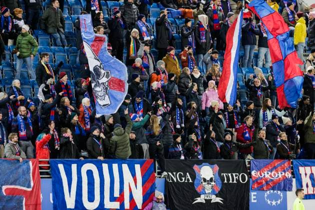 Mesterligaen football women, group C Valerenga Bayern Munich undefined Oslo 20241121 Valerenga s supporters during the group stage match in the Women s Champions League between Valerenga and Bayern Munich at the Intility Arena Photo Jonas Been Henriksen NTB Oslo Norway EDITORIAL USE ONLY RESTRICTED USE FOR BETTING COMPANIES  Copyright: xJonasxBeenxHenriksenx xNTBx