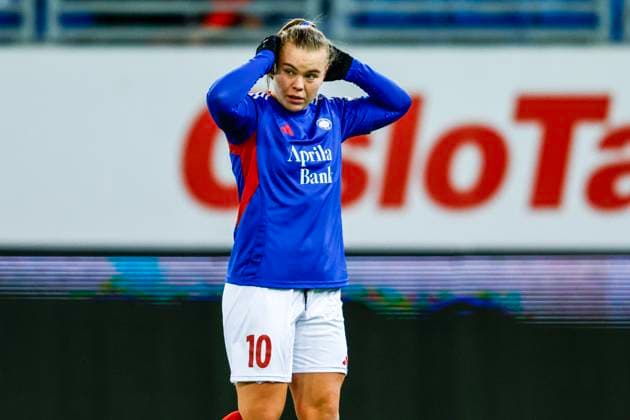 Mesterligaen football women, group C Valerenga Bayern Munich undefined Oslo 20241121 Valerenga s Olaug Tvedten during the group stage match in the Women s Champions League between Valerenga and Bayern Munich at the Intility Arena Photo Jonas Been Henriksen NTB Oslo Norway EDITORIAL USE ONLY RESTRICTED USE FOR BETTING COMPANIES  Copyright: xJonasxBeenxHenriksenx xNTBx