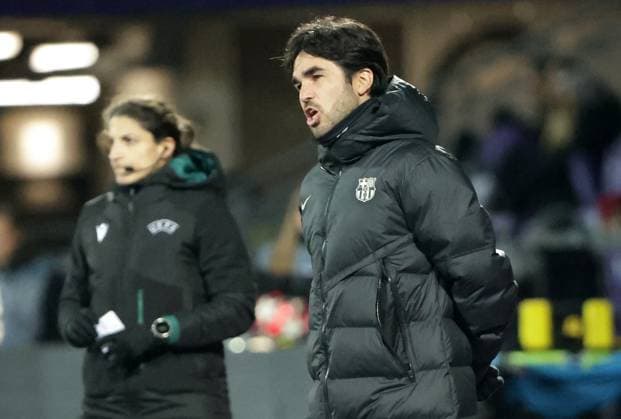 WOMEN SOCCER - UEFA CL, St.Poelten vs Barcelona VIENNA,AUSTRIA,21.NOV.24 - WOMEN SOCCER - UEFA Women s Champions League, group stage, SKN Sankt Poelten vs FC Barcelona, Barca Image shows head coach Pere Romeu (Barcelona).,  GEPAxpictures xWalterxLuger