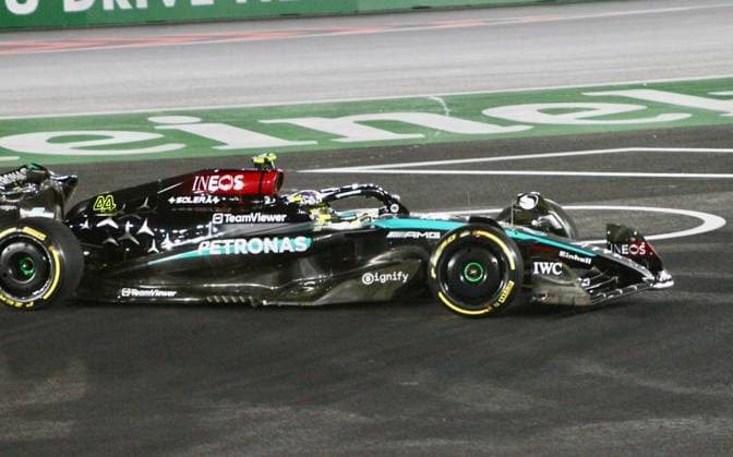 Second practice of formula 1 heineken silver las vegas grand prix. (spo) second practice of formula 1 heineken silver las vegas grand prix. November 21, 2024, las vegas, nevada, usa: drivers are seen racing during the second practice of formula 1 las vegas grand prix taking place from november 21-23, 2024 at las vegas strip circut. Credit: niyi fote thenews2 (Foto: Niyi Fote Thenews2 imago images) SPO  Copyright: xNiyixFotex