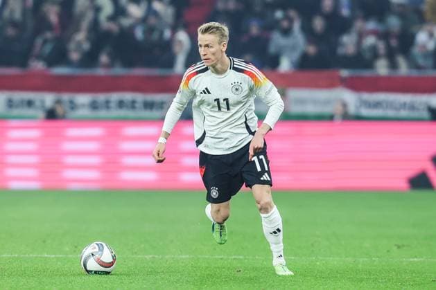 Sport, Football, UEFA Nations League Season 2024 2025 Group A3 6 Matchday Hungary Germany 19 11 2024, Puskas Arena Budapest Chris Führich Germany, 11 Budapest Puskas Arena Hungary