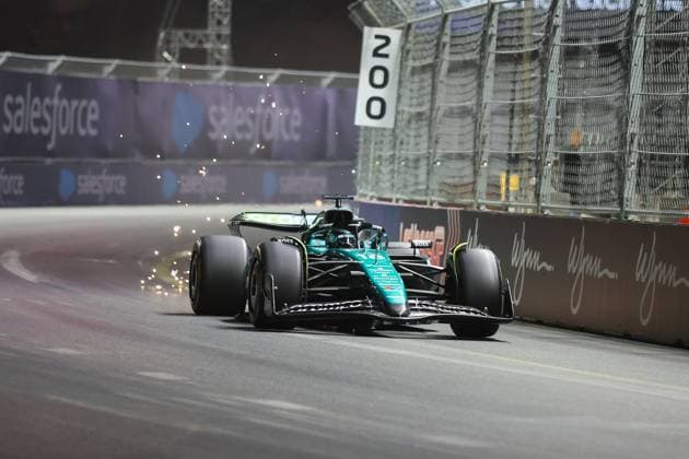 F1 Las Vegas Grand Prix - Free Practice 2 Lance Stroll drives in Free Practice 2 during the Formula 1 Heineken Silver Las Vegas Grand Prix in Las Vegas, Nevada, on November 21, 2024. Las Vegas, Nevada Nevada United States  Copyright: xReginaldxMathalonex originalFilename:mathalone-notitle241122_npymN.jpg