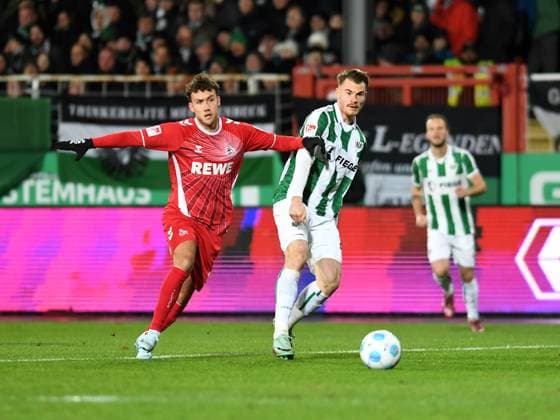 Luca Waldschmidt 1 FC Koeln and Niko Koulis Preussen Muenster battle for the ball during the 2 Bundesliga match between Preußen Münster and 1 FC Köln at Preußenstadion on November 22, 2024 in Münster, Germany Germany Photo by Ralf Treese DeFodi Images Luca Waldschmidt 1 FC Koeln and Niko Koulis Preussen Muenster battle for the ball during the 2 Bundesliga match between Preußen Münster and 1 FC Köln at Preußenstadion on November 22, 2024 in Münster, Germany Photo by Ralf Treese DeFodi Images DFB DFL REGULATIONS PROHIBIT ANY USE OF PHOTOGRAPHS AS IMAGE SEQUENCES AND OR QUASI VIDEO Defodi 521 SCPKOE20241122 013 Defodi-521 not used in POL SRB CRO FRA GBR NED ITA USA DFB DFL REGULATIONS PROHIBIT ANY USE OF PHOTOGRAPHS AS IMAGE SEQUENCES AND OR QUASI-VIDEO.